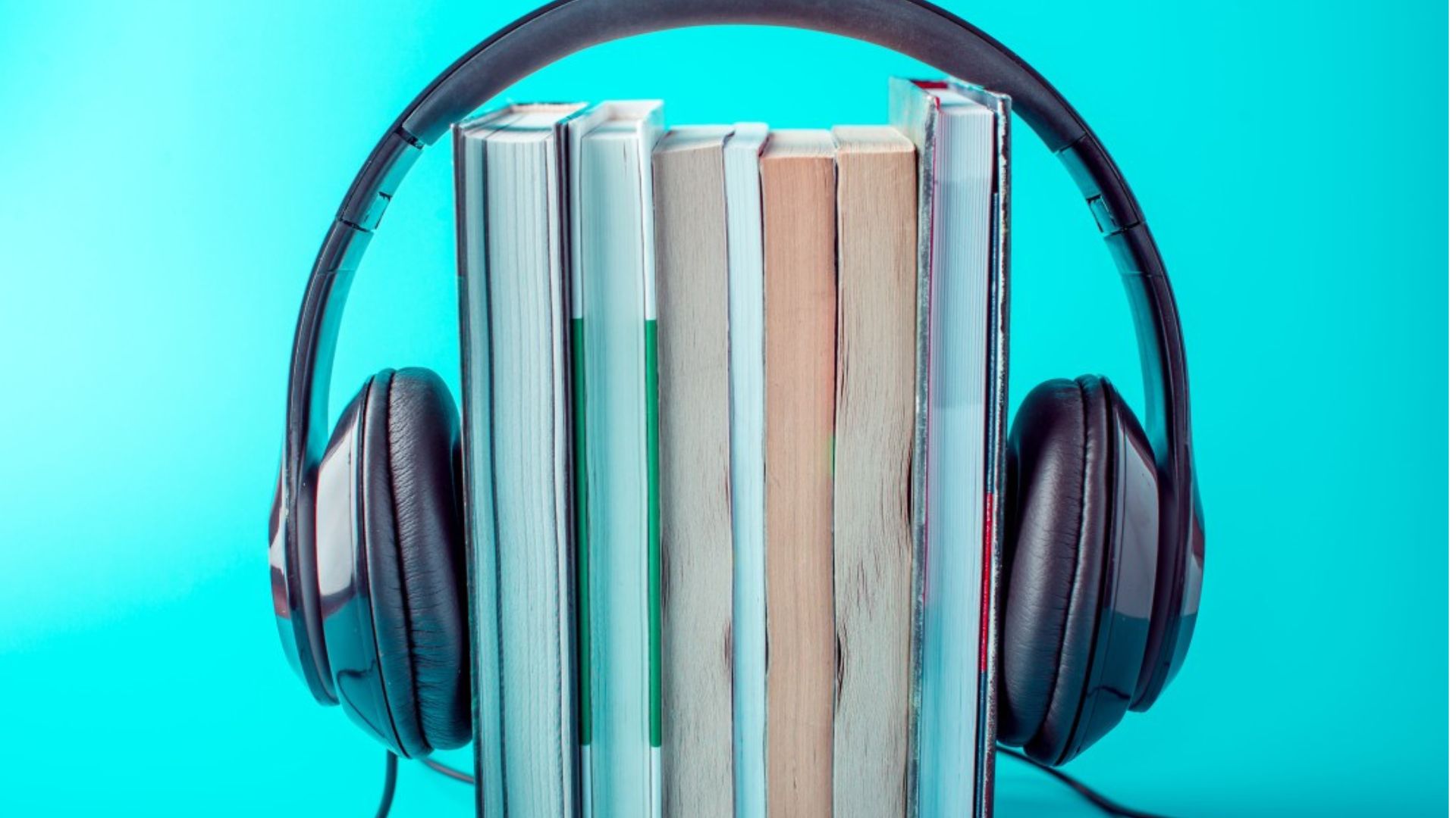 A Pair of Headphones and Books